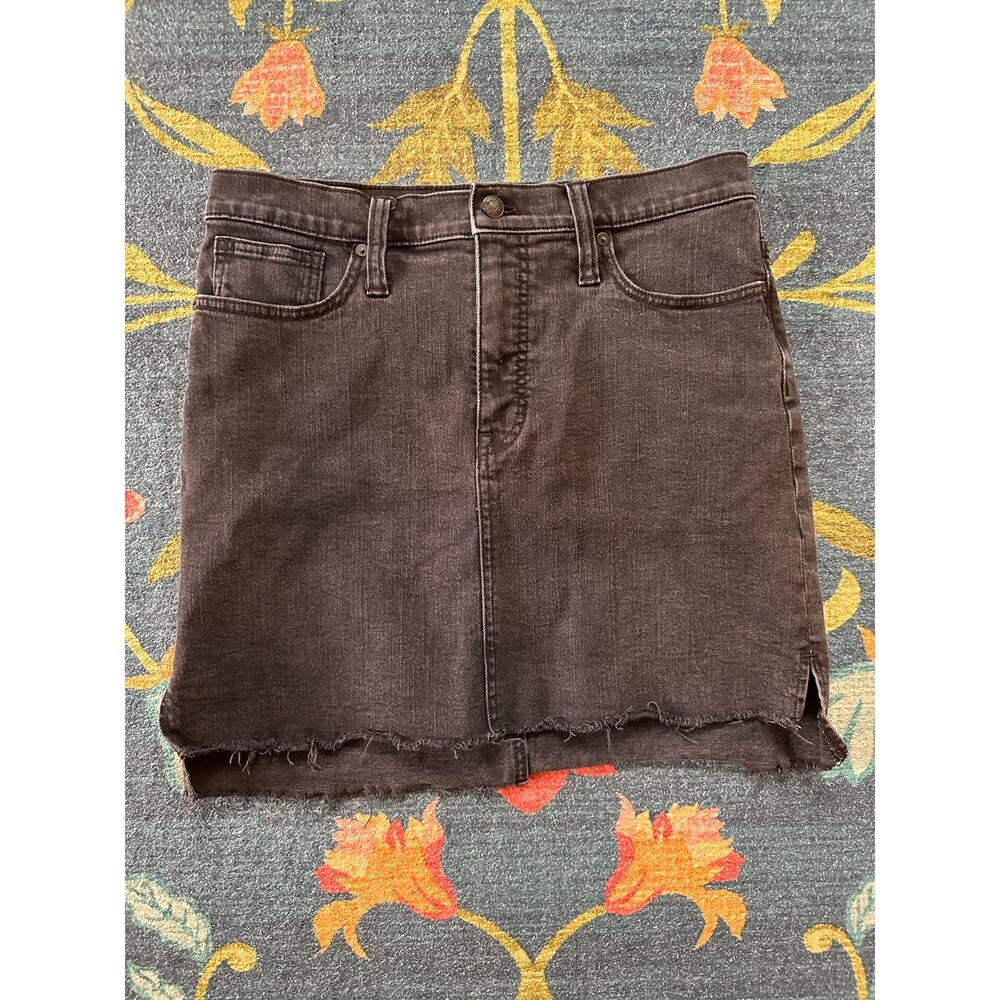 Madewell Stretch Denim Mini Skirt Size 29 - Picture 5 of 8